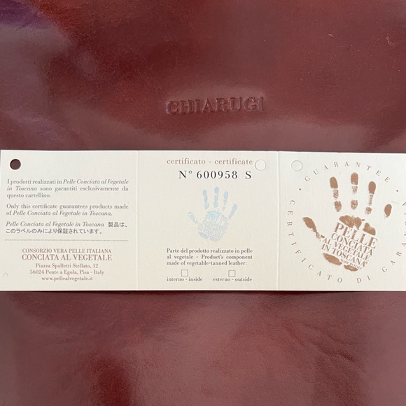 Authentic Chiarugi Genuine Leather Briefcase - Picture 15 of 15